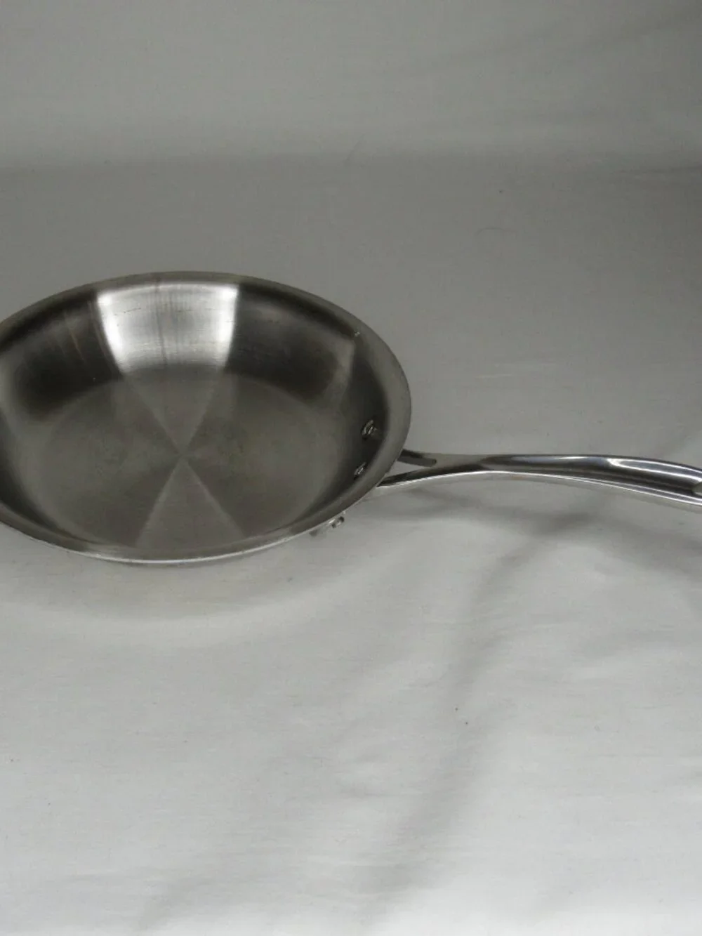 3 Calphalon Stainless Steel Fry Pan Set  8